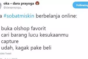 9 Cuitan 'cara sobat miskin belanja online' ini bikin nyengir kesindir