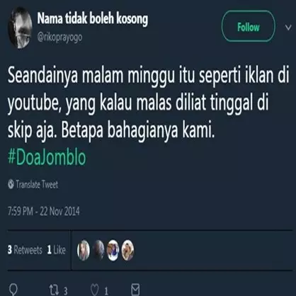 10 Cuitan 'doa jomblo' ini bikin pengen ngakak tapi takut ngejek