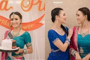 8 Potret bridal shower Erica kakak Citra Kirana, konsepnya Bollywood