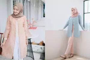 10 Gaya OOTD sweet look ala Saritiw yang pas buat acara halal bi halal
