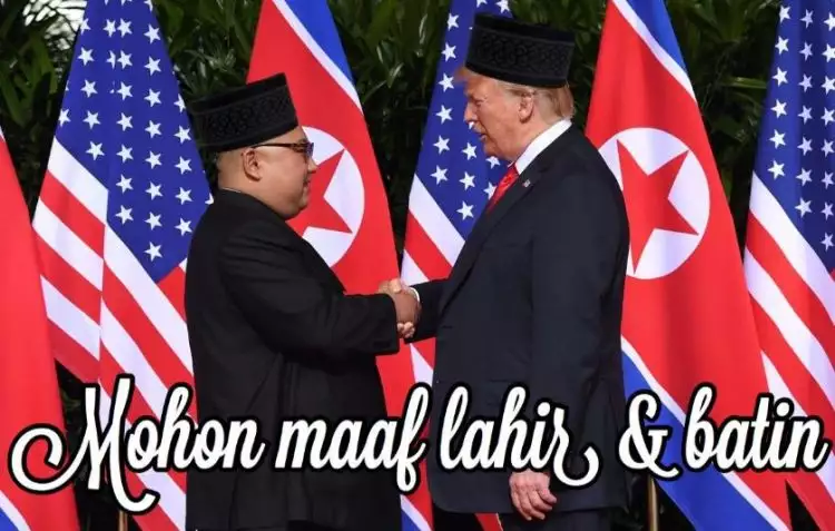 8 Meme 'Trump bertemu Kim Jong Un' ini bikin senyummu makin lebar