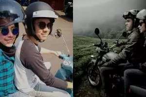 Romantis, begini 8 potret Rionaldo Stockhorst dan istri saat motoran