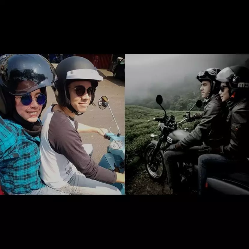Romantis, begini 8 potret Rionaldo Stockhorst dan istri saat motoran