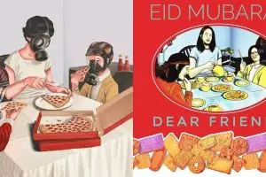 10 Foto editan ala keluarga Khong Guan ini bikin Lebaran makin ceria