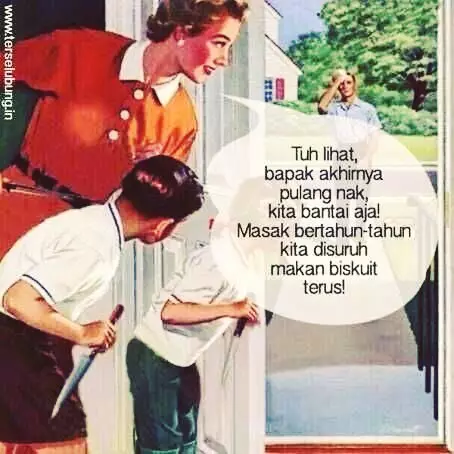 10 Foto editan ala keluarga Khong Guan ini bikin Lebaran makin ceria