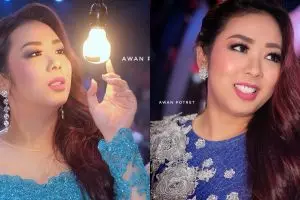 10 Pesona Soimah dengan rambut merah, tampak semakin berkelas