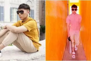 Biasa tampil serba hitam, 6 outfit Roy Kiyoshi ini malah terlihat unyu