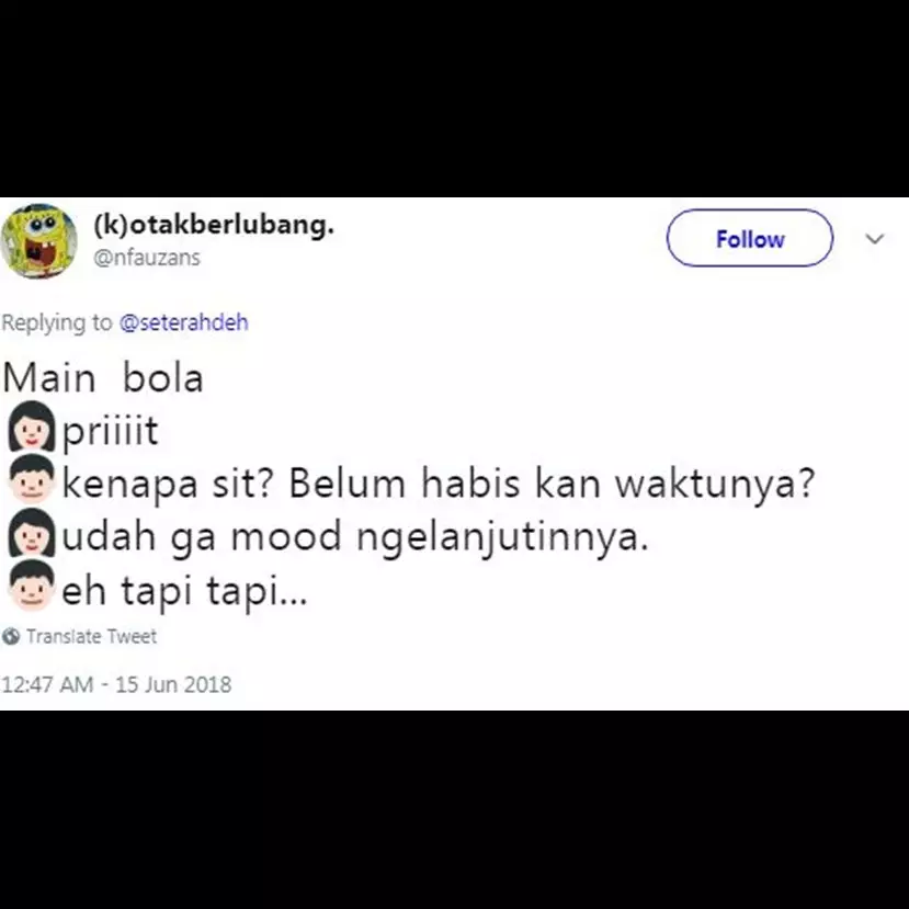 10 Cuitan 'kalau cewek jadi wasit' ini receh tapi kocak abis