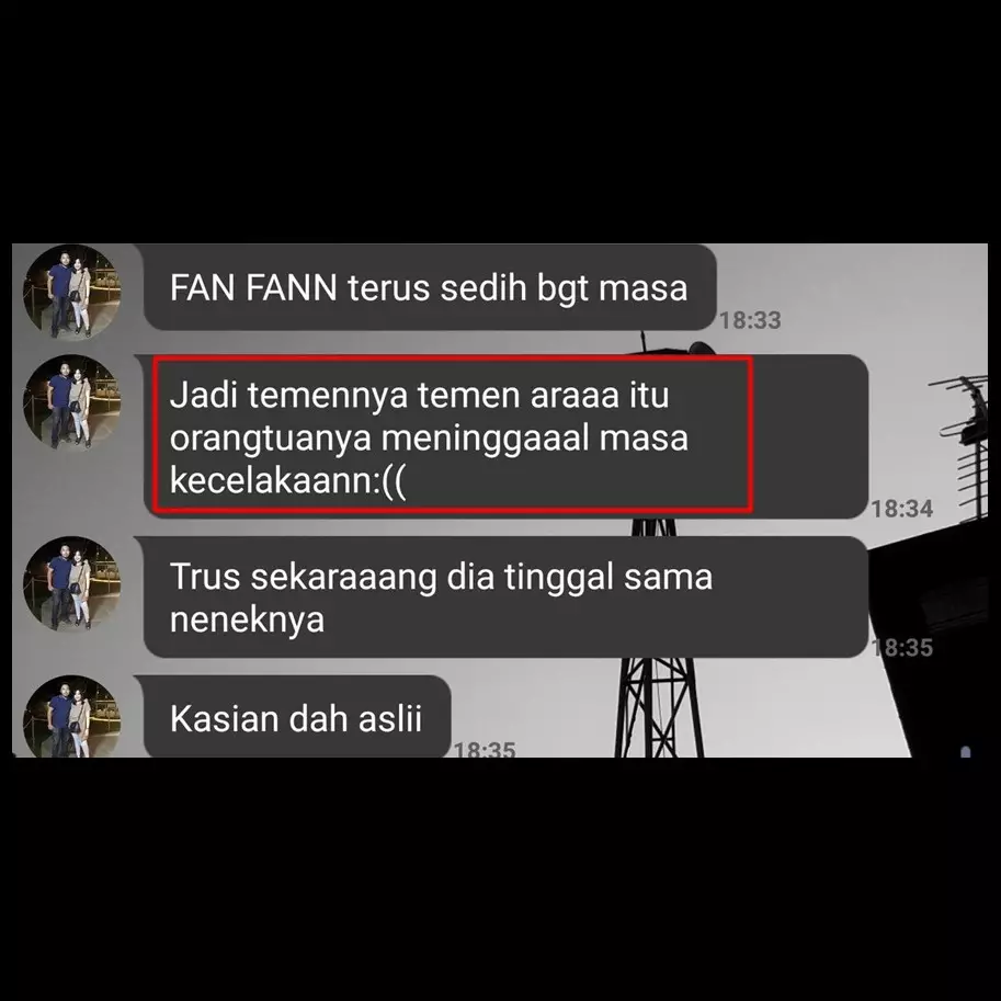 Awalnya prihatin, chat cerita sedih ini endingnya bikin pengen nampol