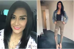 Posting foto tanpa busana, pose Melly Bradley ini tuai hujatan 