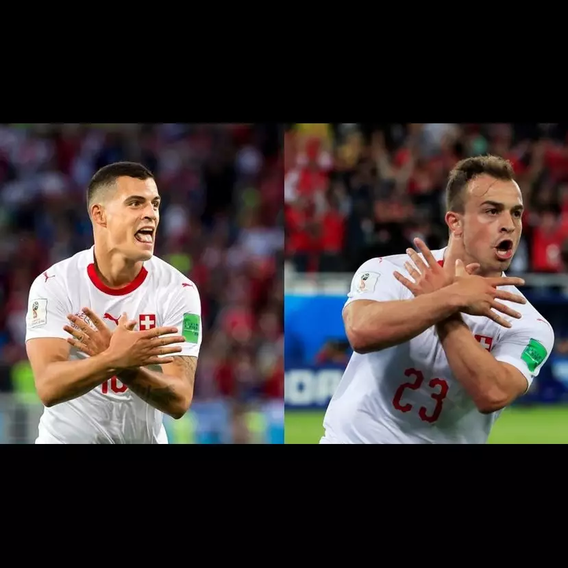 Ini makna selebrasi Shaqiri &amp; Xhaka yang bikin mereka terancam sanksi 