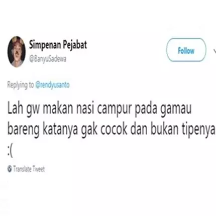 10 Cuitan receh 'gagal makan nasi' ini bikin ketawa sampai lapar