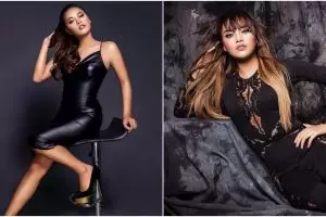 10 Gaya Aurel Hermansyah pakai busana serba hitam, ada yang seksi abis