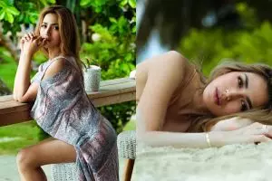 10 Gaya Jessica Iskandar liburan di Pulau Mentawai, bikin gagal fokus 