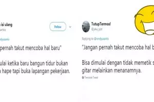 10 Cuitan 'jangan takut mencoba hal baru' ini bikin ngakak tepuk jidat