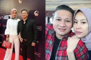 Jarang terekspos, ini 8 potret kemesraan Mang Saswi & istri cantiknya