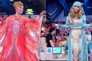 10 Pesona Inul Daratista dengan kaftan, posenya anggun