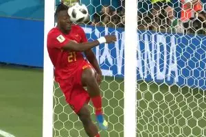 Detik-detik selebrasi Batshuayi berakhir apes saat kalahkan Inggris