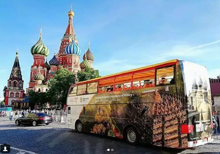 Ini sosok di balik foto-foto bus wisata Wonderful Indonesia di Rusia