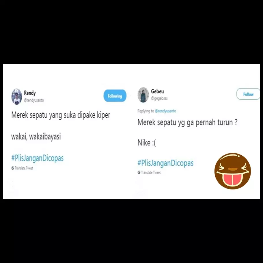 8 Tebak-tebakan ngawur nama sepatu ini kocak abis