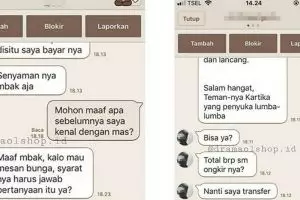 Chat 'modus' pembeli ke penjual online ini endingnya bikin ngakak