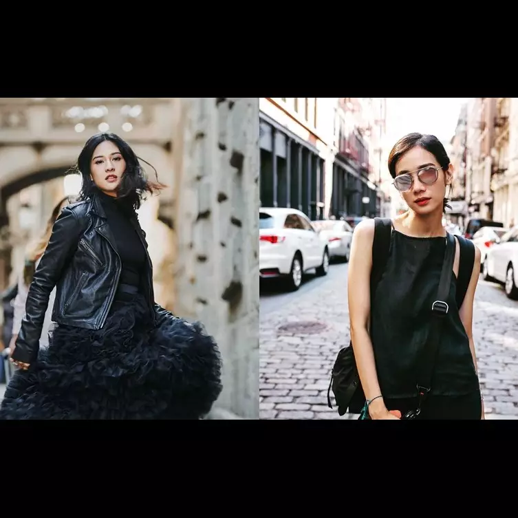 Foto bareng, Dian Sastro dan Gista Putri bak saudara kembar