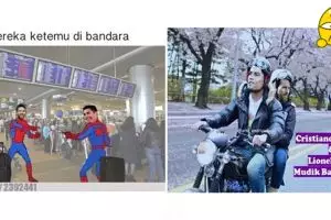 10 Meme Ronaldo-Messi pulang bareng ini kocaknya ngeselin gimana gitu