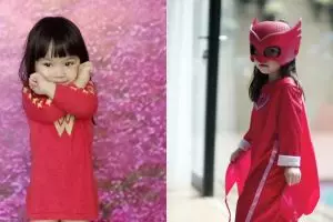 5 Potret lucunya Gempita pakai kostum superhero, gayanya nggemesin pol