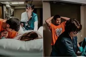 Menangis saat istri melahirkan, alasan pria ini bikin ikut mewek