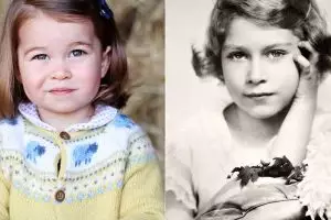 7 Bukti Charlotte disebut mirip dengan Ratu Elizabeth II saat kecil