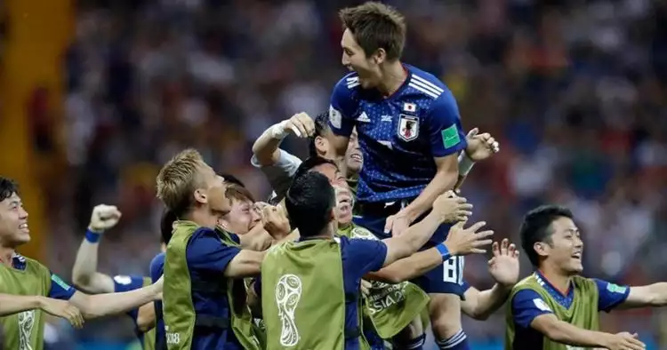 Bikin bangga, timnas Jepang disambut bak pahlawan sepulang dari Rusia