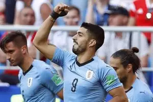 Suarez selebrasi kemenangan sebelum laga lawan Prancis, ini alasannya