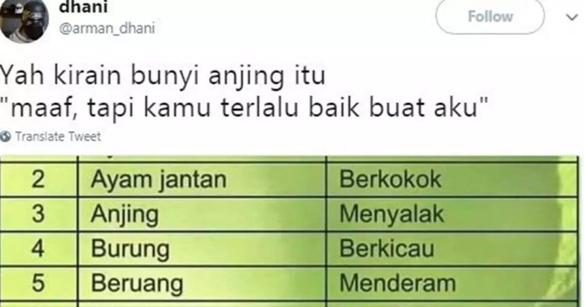 7 Cuitan 'kirain bunyi anjing' ini recehnya menusuk hati