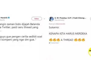 10 Imajinasi jika Twitter ada sejak zaman penjajahan, gereget abis