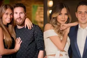 Momen seru 7 WAGs ajak sang buah hati nonton langsung Piala Dunia