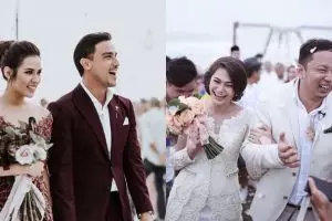 Selain Nadine-Dimas, 6 pasangan seleb ini juga nikah di pinggir pantai