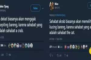 8 Adu pelesetan 'sahabat' ini recehnya bikin geregetan