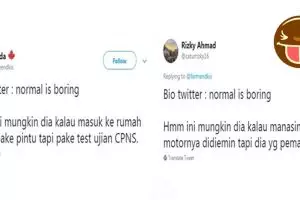 10 Cuitan bosan jadi orang normal ini bikin ngakak sambil tepuk jidat