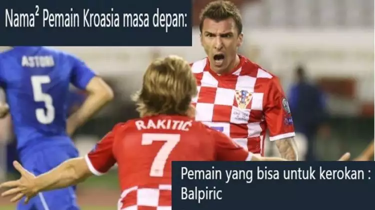 10 Tebak-tebakan ngawur nama pemain Kroasia masa depan ini menggelitik