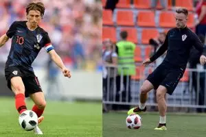 Beda gaya Luka Modric & Ivan Rakitic habiskan waktu bareng keluarga