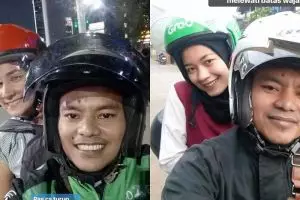 8 Aksi driver ojol gombalin & ajak selfie penumpang cantik, pede abis!
