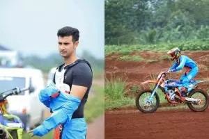 Bikin cewek berdebar, ini 8 gaya Ali Syakieb di atas motor trail