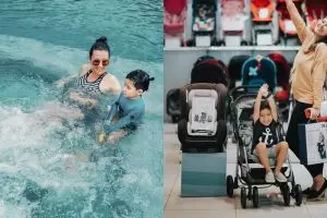 Hangat, ini 8 kedekatan Sharena Delon dengan anaknya saat hamil kedua