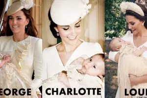 Beda gaya pemotretan 3 anak Pangeran William dan Kate saat pembaptisan