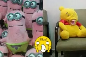 Keanehan bentuk 7 boneka ini bikin nggak kuat nahan tawa