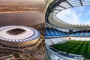 Stadion Piala Dunia di Rusia rusak dihantam hujan, ini penampakannya