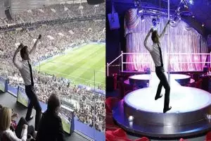 9 Editan foto Presiden Macron rayakan kemenangan Prancis ini kocak pol