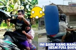 8 Aksi berkendara ini cuma ada di Indonesia, konyol banget