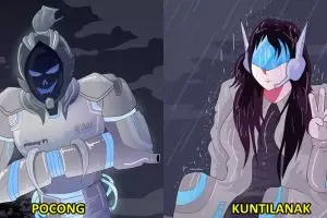 Nggak serem, ini tampilan 10 hantu Indonesia jika ada di masa depan