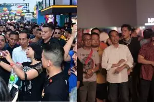 9 Potret Jokowi saat hadiri We The Fest, santai kenakan celana jeans